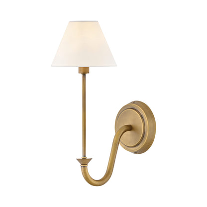 Greta Wall Light in Heritage Brass (1-Light).