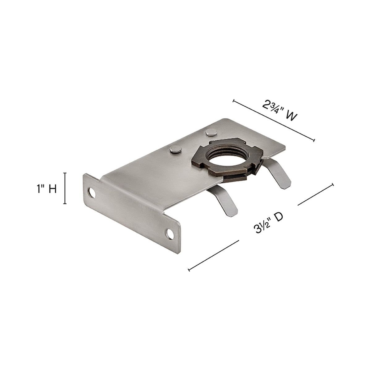 Gutter Mount Accessory - line drawing.