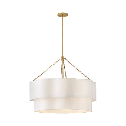 Gwen Chandelier in Lacquered Brass.