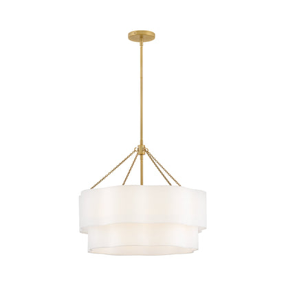 Gwen Chandelier in Lacquered Brass (24-Inch).