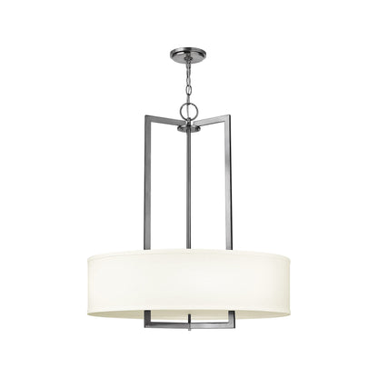 Hampton Drum Pendant Light in Antique Nickel (Medium).