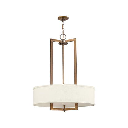 Hampton Drum Pendant Light in Brushed Bronze (Medium).