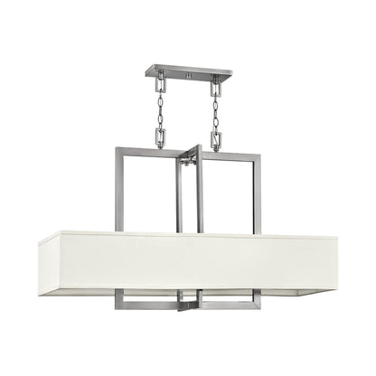 Hampton Linear Pendant Light in Antique Nickel.