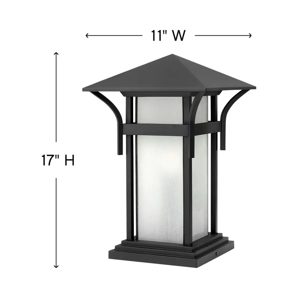Harbor Outdoor Pier Mount Light - line drawing.