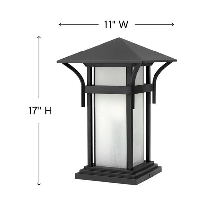 Harbor Outdoor Pier Mount Light - line drawing.