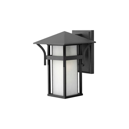 Harbor Outdoor Wall Light in Satin Black (10.5-Inch).