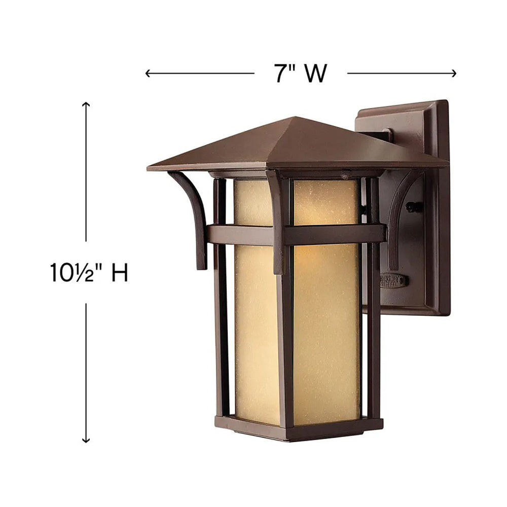 Harbor Outdoor Wall Light - line drawing.