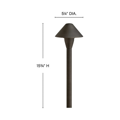 Hardy Island Classic LED Path Light - line drawing.