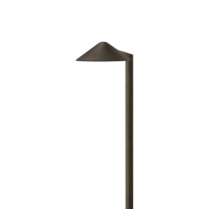 Hardy Island Side Mount LED Path Light in Brass Satin Black.