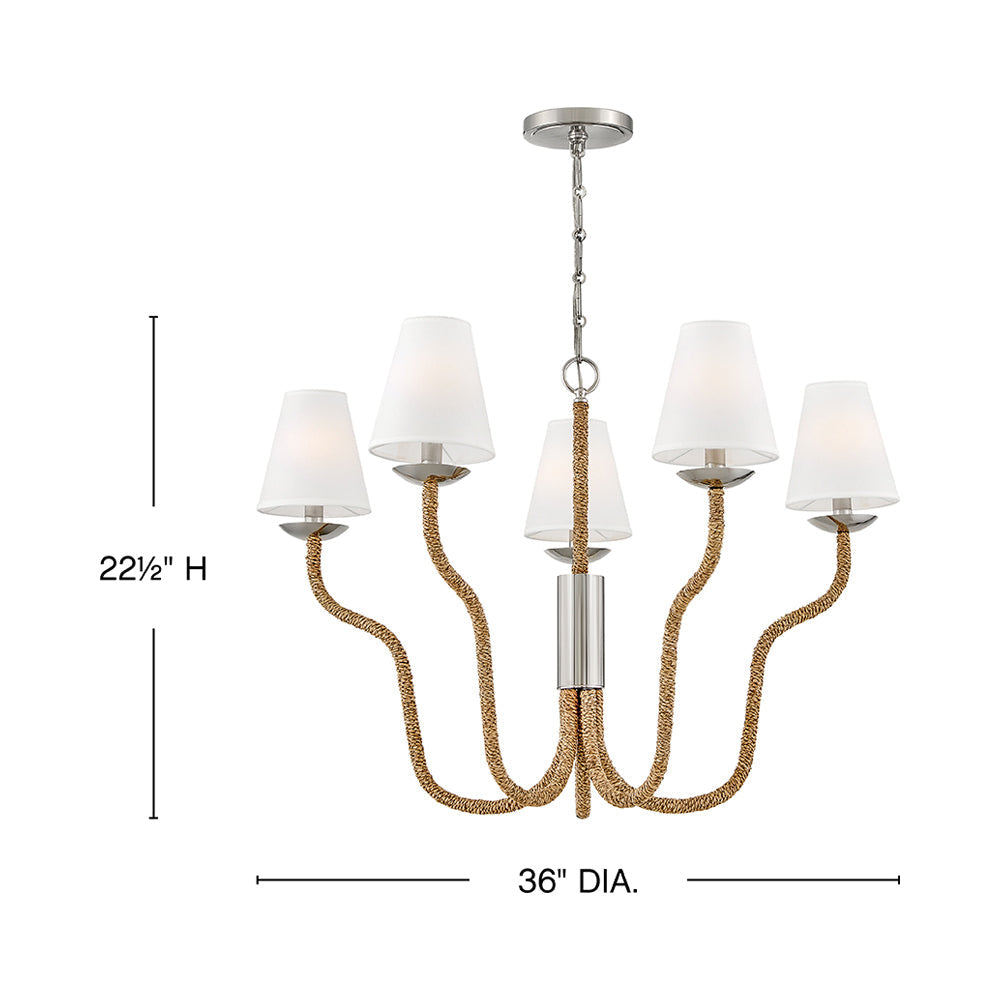 Harwich Chandelier - line drawing.