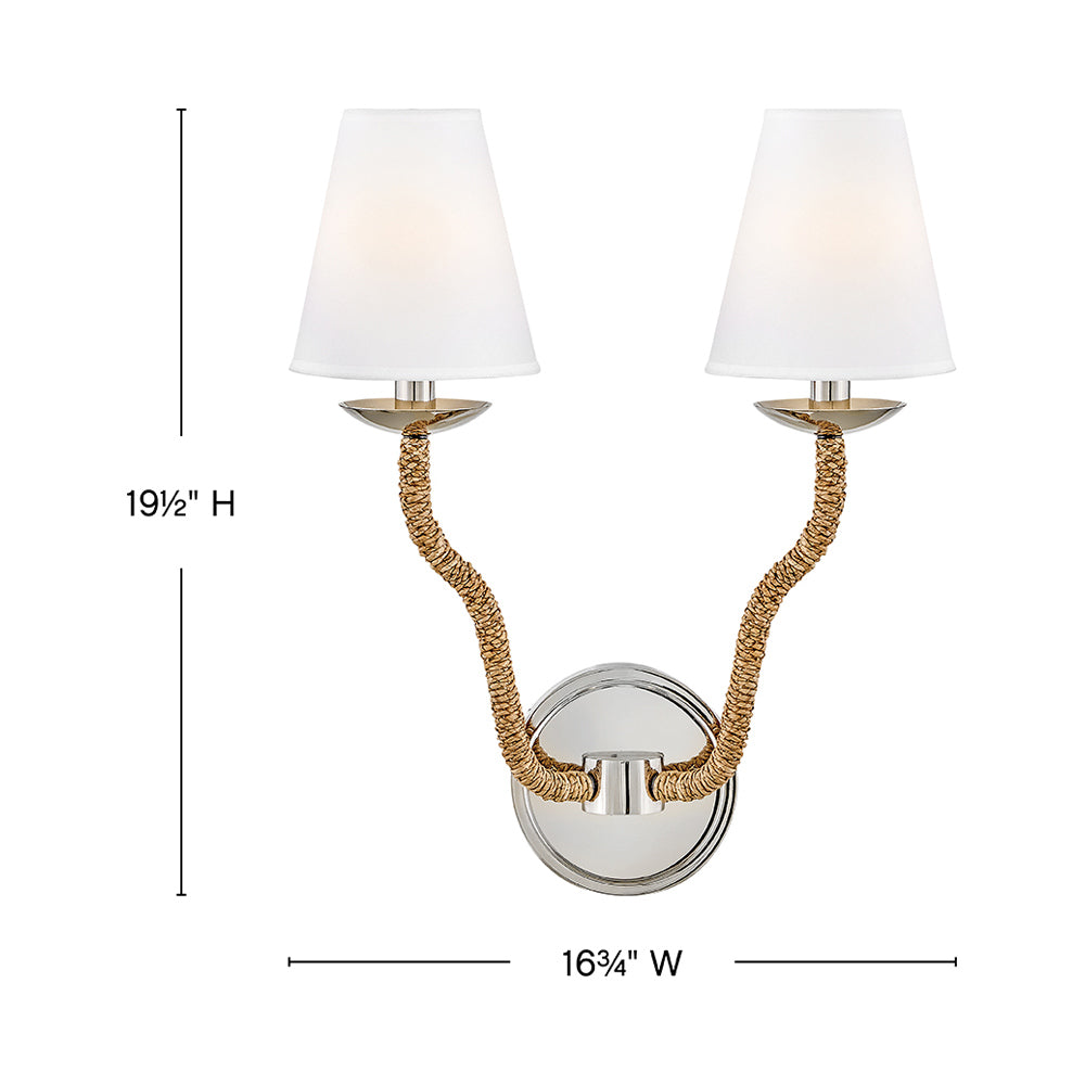 Harwich Wall Light - line drawing.