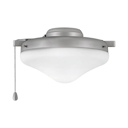 Heirloom Glass Light Kit in Brushed Nickel.
