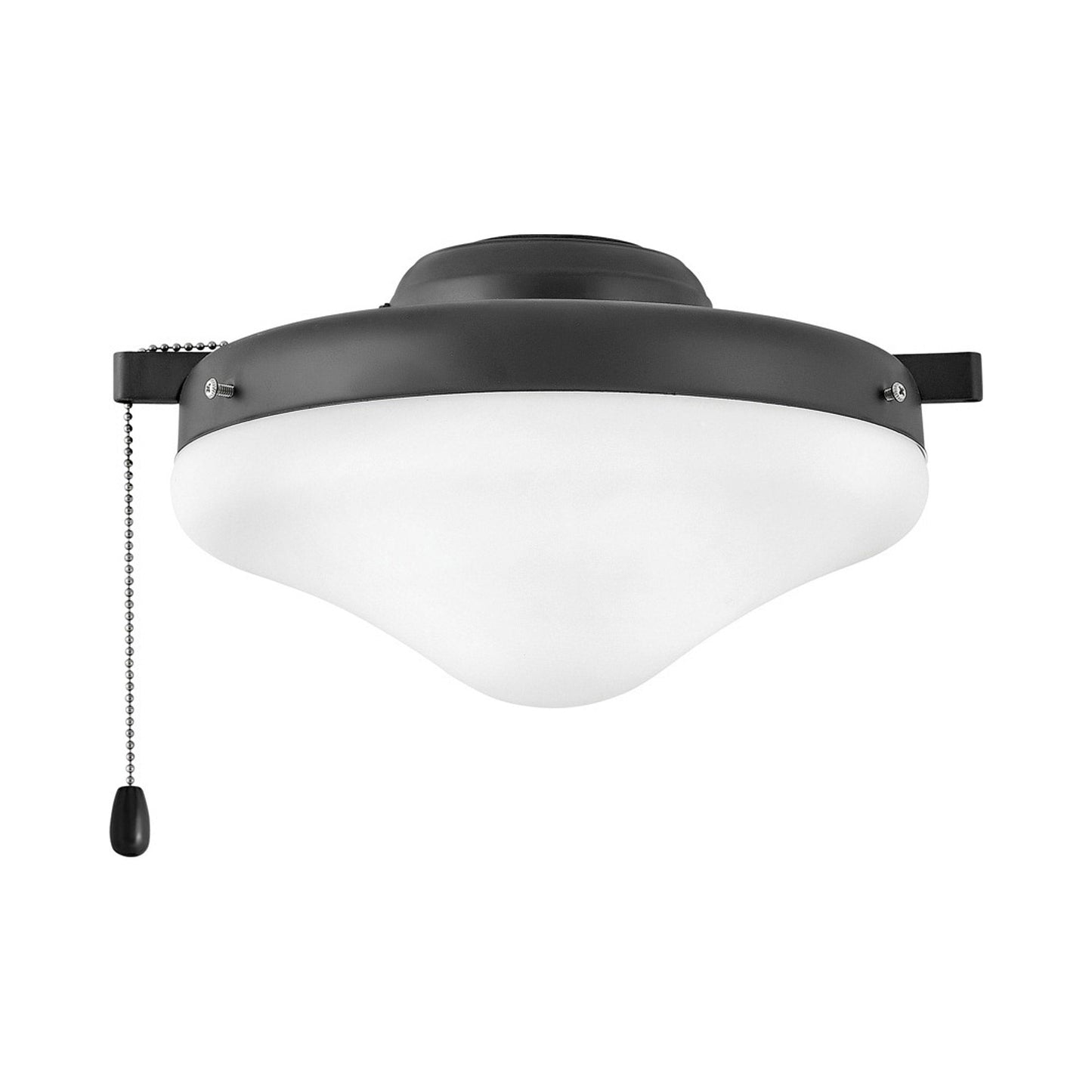 Heirloom Glass Light Kit in Matte Black.