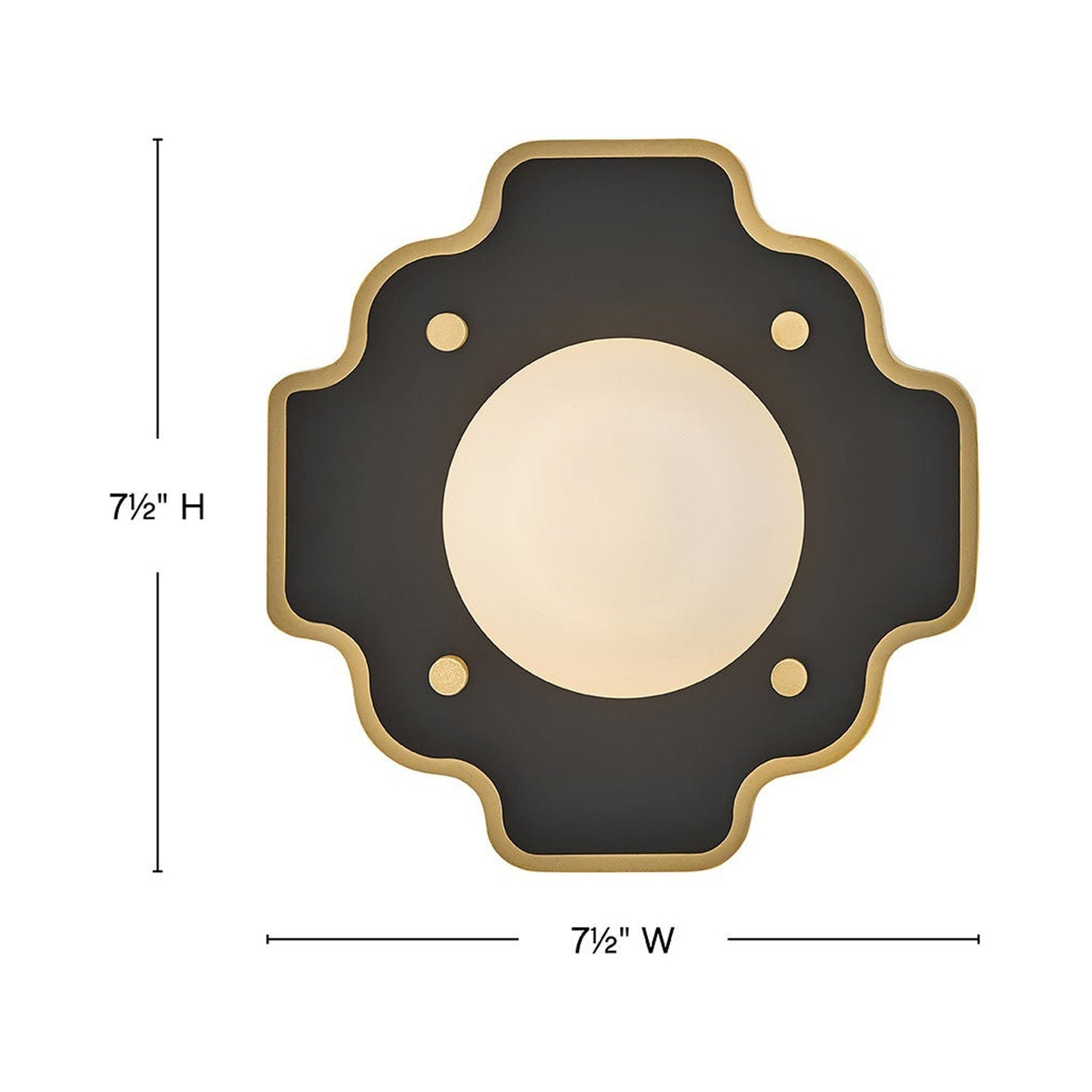 Howe Wall Light - line drawing.