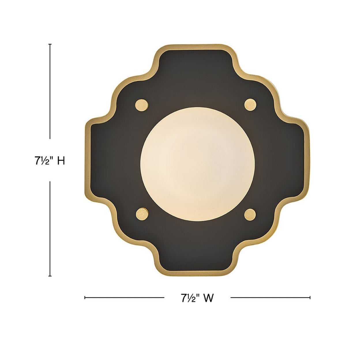 Howe Wall Light - line drawing.