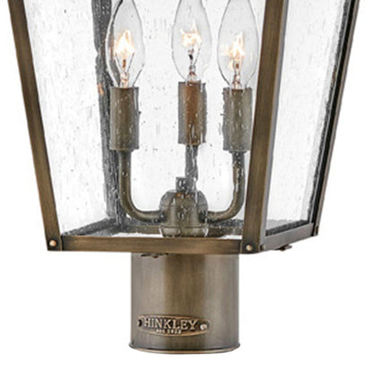 Huntersfield Outdoor Post Light in Detail.