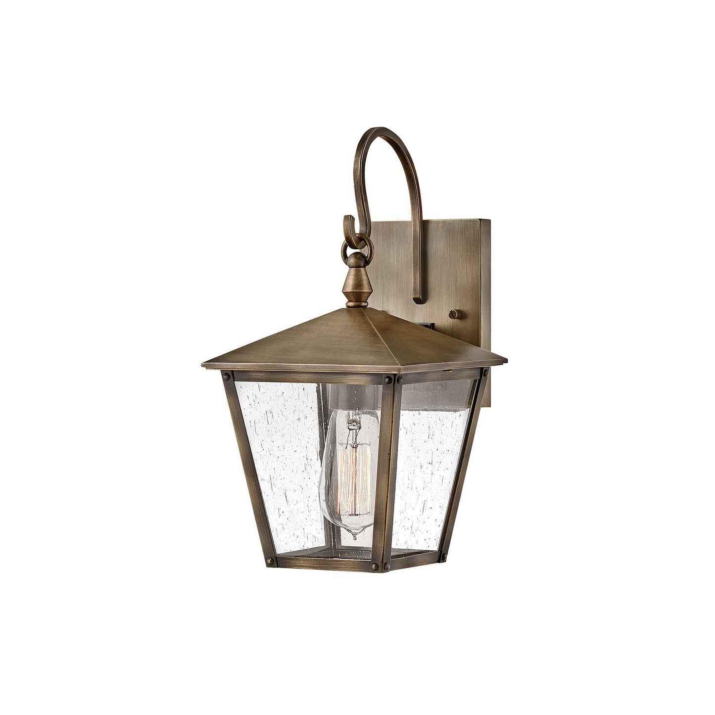 Huntersfield Outdoor Wall Light in Burnished Bronze (13.75-Inch).