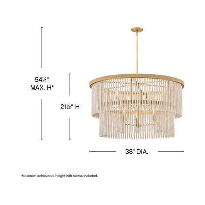 Indra Chandelier - line drawing.