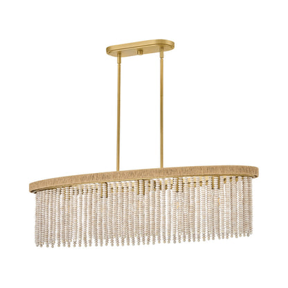 Indra Linear Pendant Light in Detail.