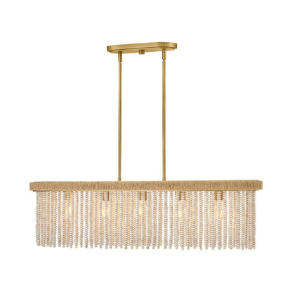 Indra Linear Pendant Light in Detail.
