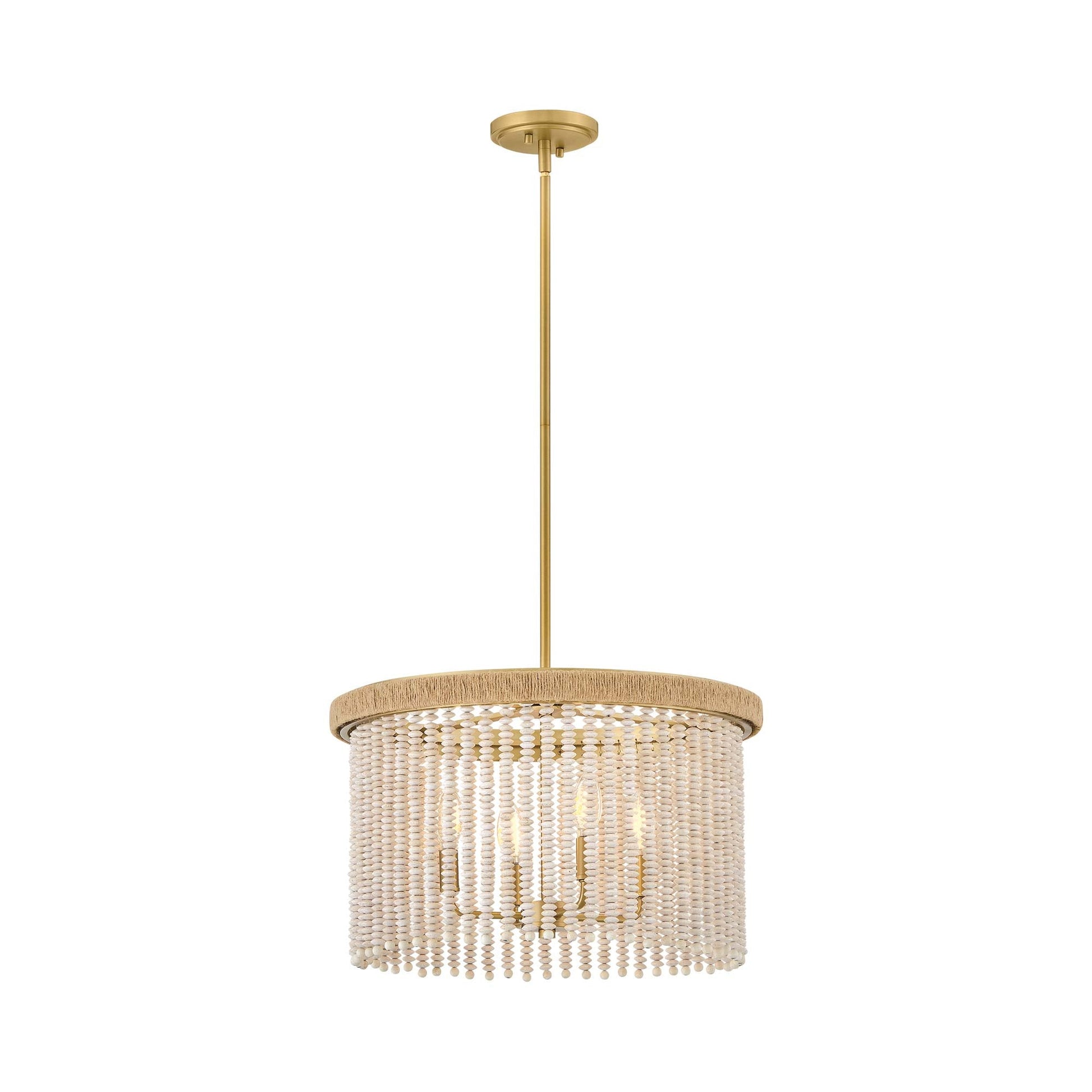 Indra Semi Flush Convertible Pendant Light (20.25-Inch).