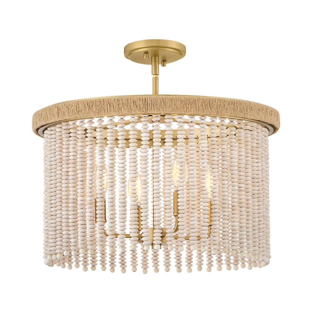 Indra Semi Flush Convertible Pendant Light in Detail.