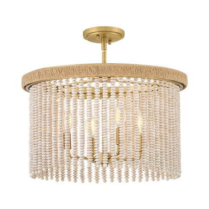 Indra Semi Flush Convertible Pendant Light in Detail.