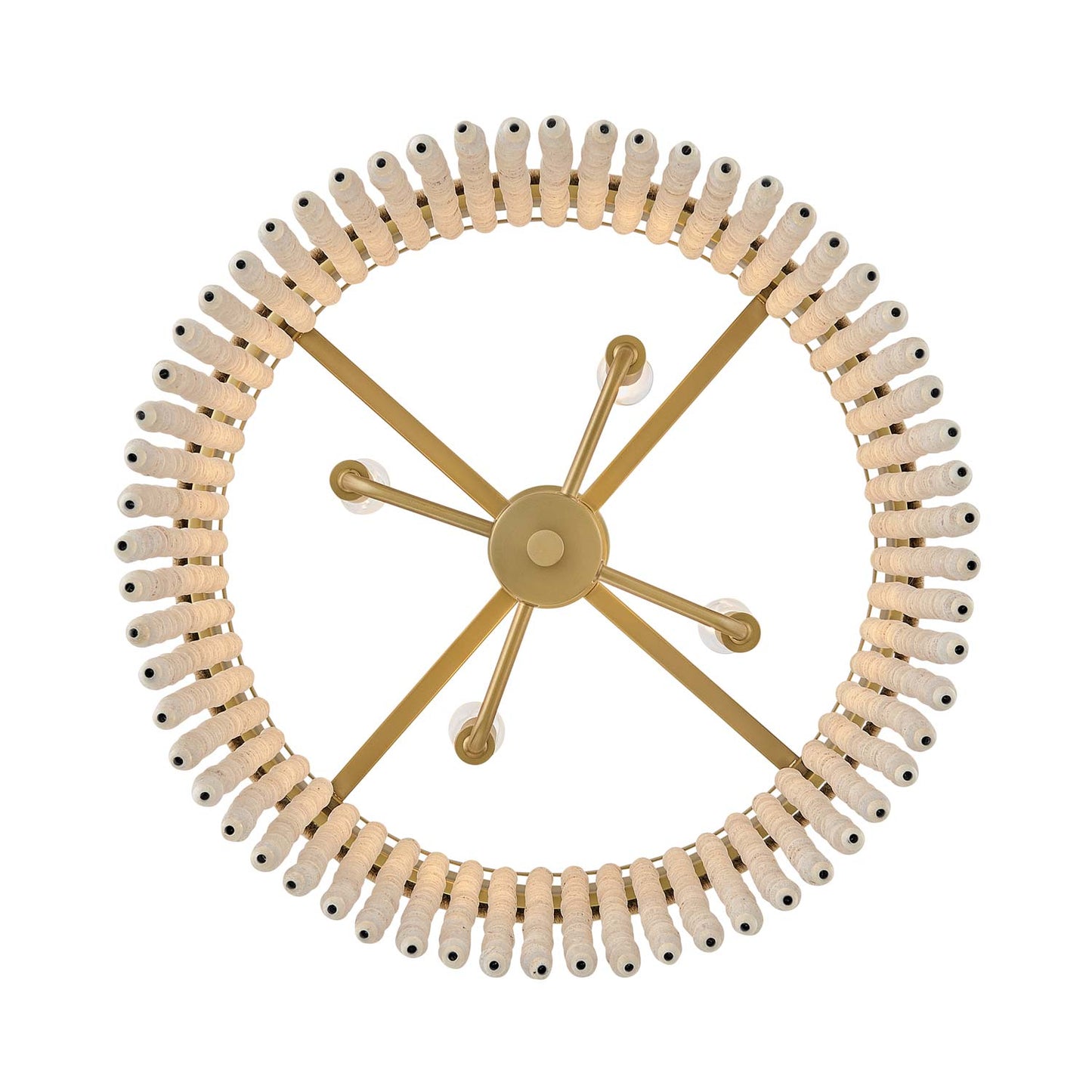Indra Semi Flush Convertible Pendant Light in Detail.