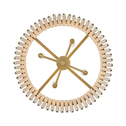Indra Semi Flush Convertible Pendant Light in Detail.