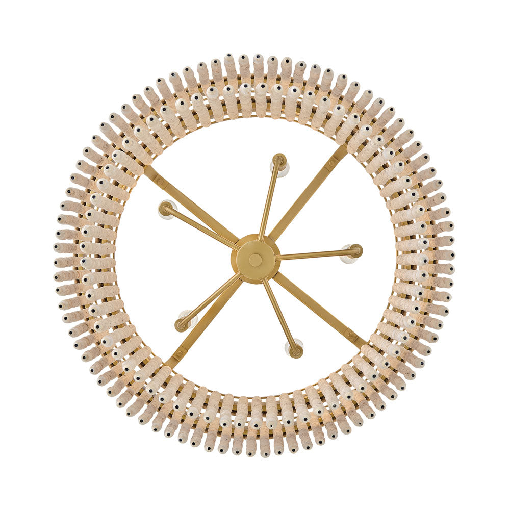 Indra Semi Flush Convertible Pendant Light in Detail.