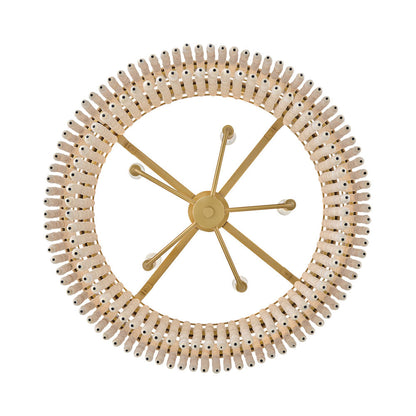 Indra Semi Flush Convertible Pendant Light in Detail.