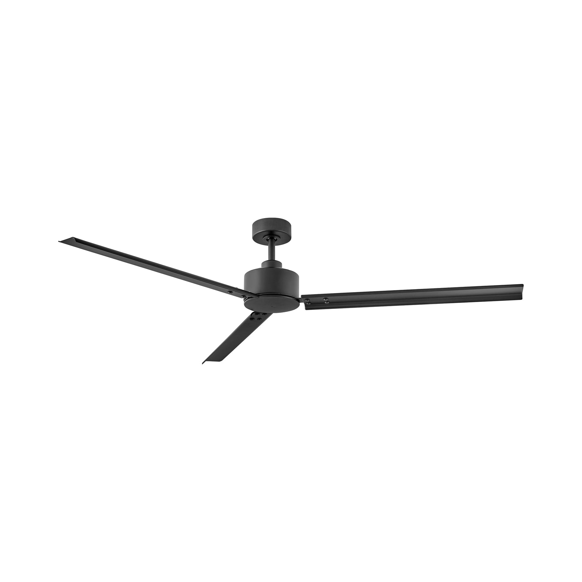 Indy Smart Outdoor Ceiling Fan in Matte Black.