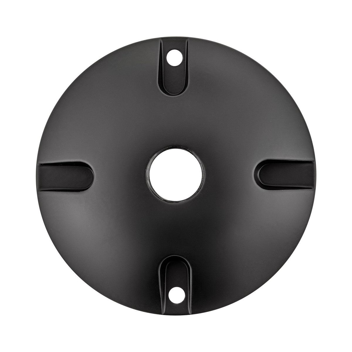 Junction Box Cover in Brass Satin Black.