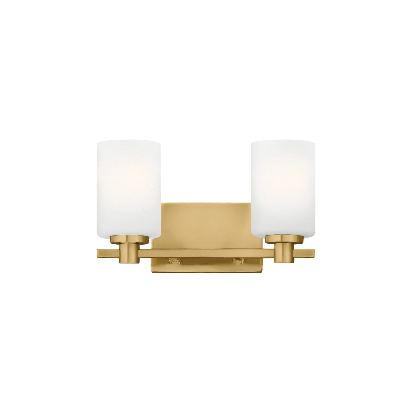 Karlie Bath Vanity Light in Lacquered Brass (2-Light).