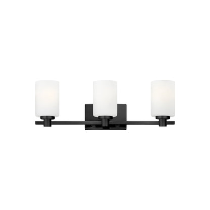 Karlie Bath Vanity Light in Black (3-Light).