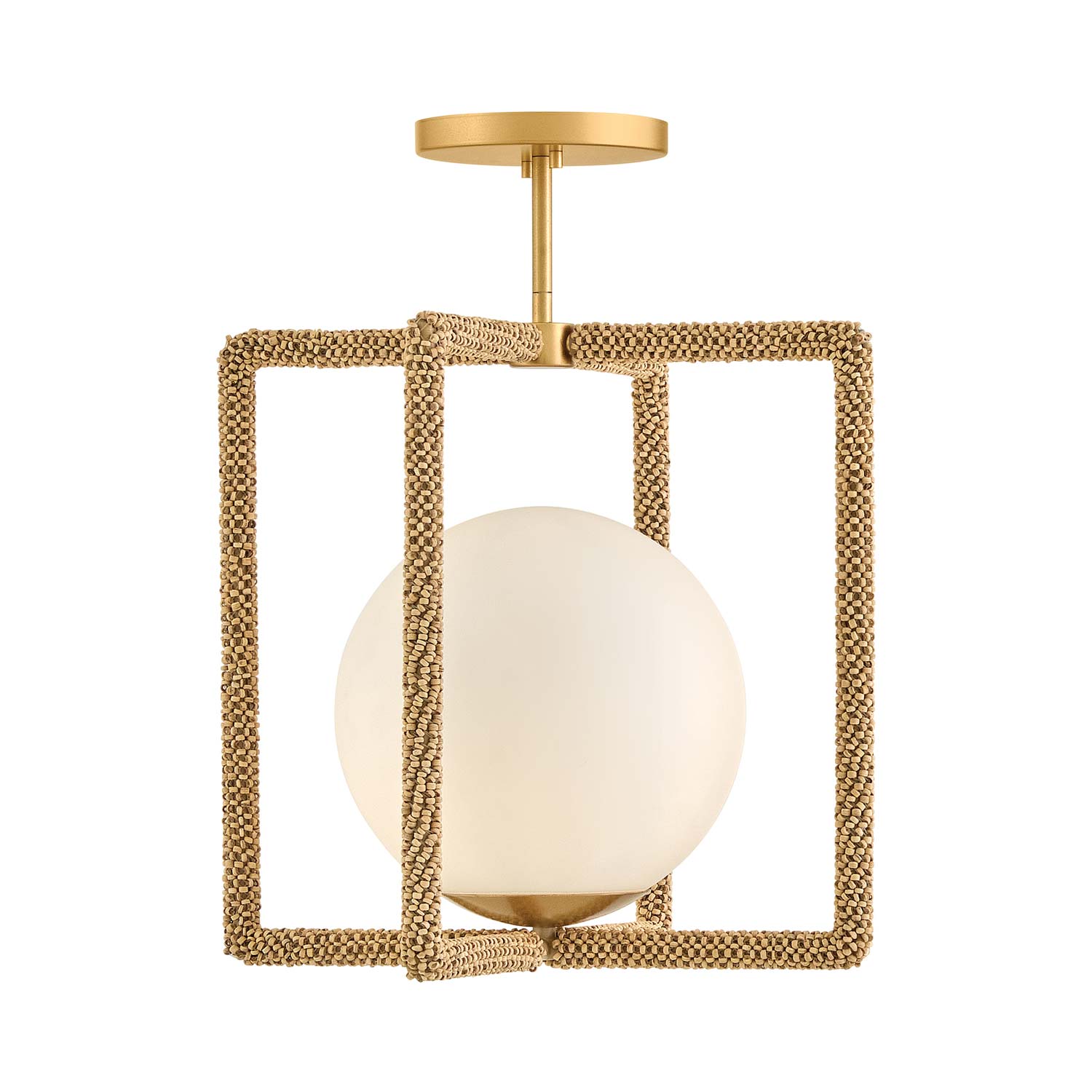 Keona Semi Flush Mount Ceiling Light in Detail.