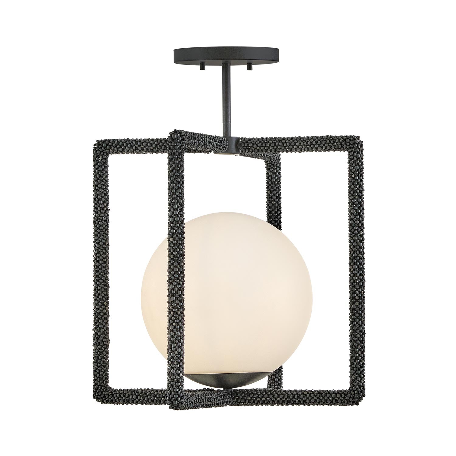 Keona Semi Flush Mount Ceiling Light in Detail.