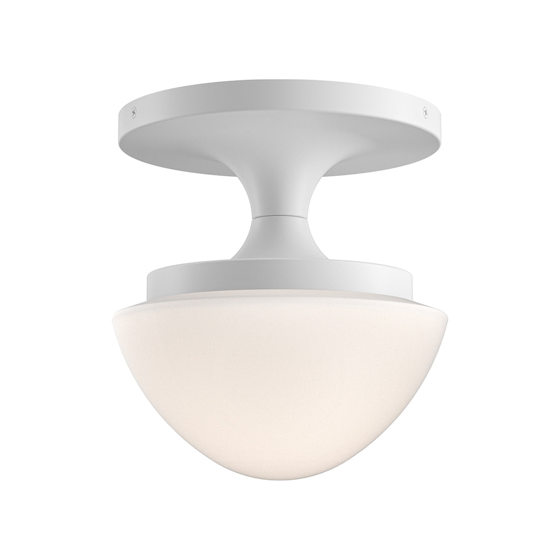 Knox Semi Flush Mount Ceiling Light in Chalk White (8-Inch).