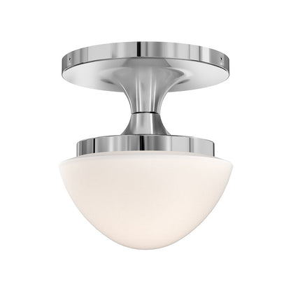 Knox Semi Flush Mount Ceiling Light in Chrome (8-Inch).