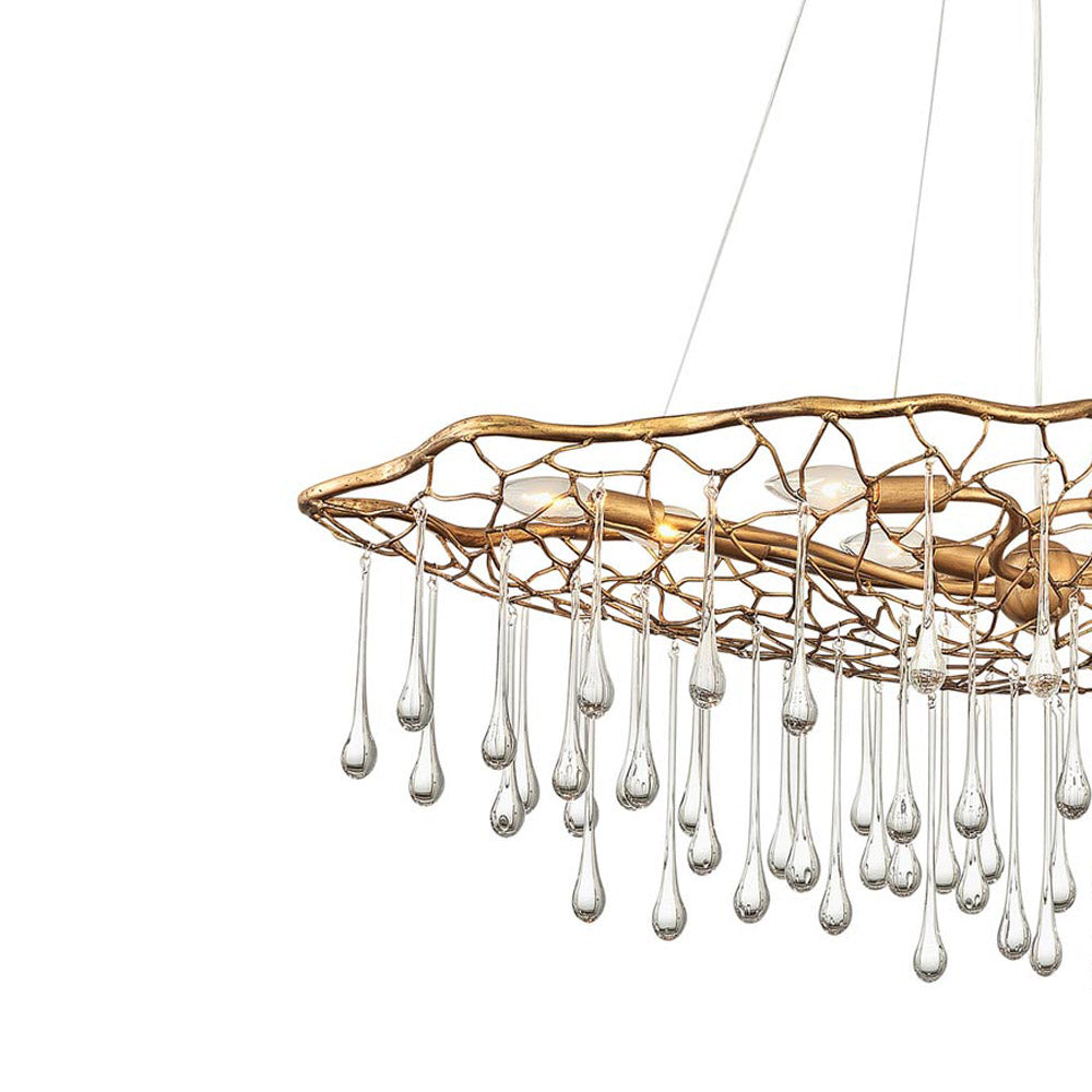 Laguna Linear Chandelier in Detail.