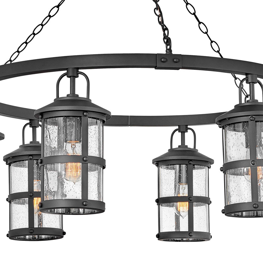 Lakehouse Outdoor Chandelier in Detail.