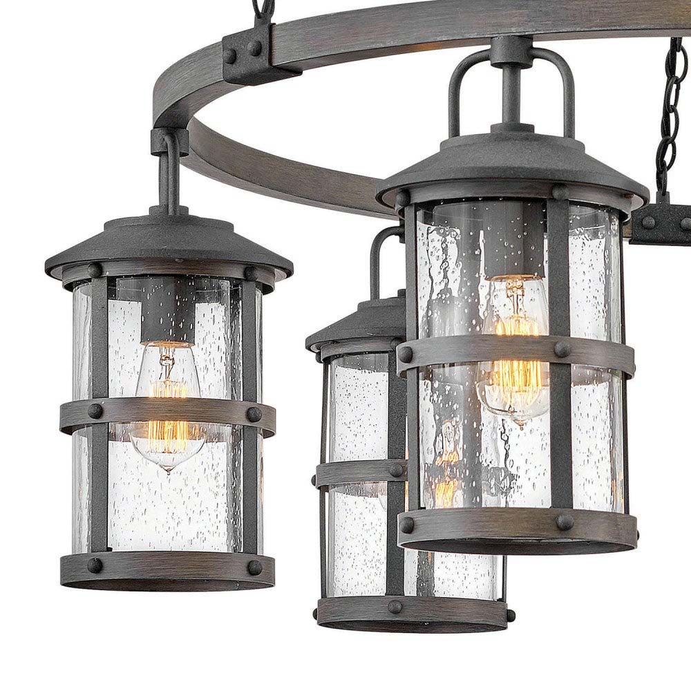 Lakehouse Outdoor Chandelier in Detail.