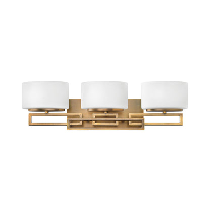 Lanza Bath Vanity Light in Brushed Bronze (3-Light).