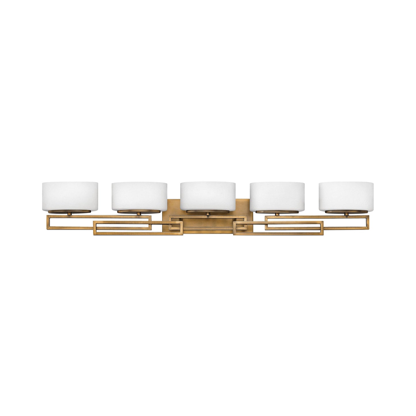 Lanza Bath Vanity Light in Brushed Bronze (5-Light).
