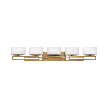 Lanza Bath Vanity Light in Brushed Bronze (5-Light).