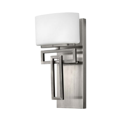 Lanza Bath Wall Light in Antique Nickel.