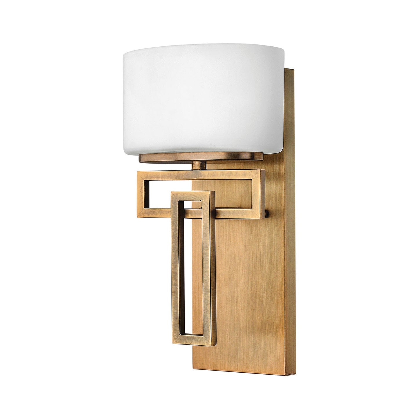 Lanza Bath Wall Light in Brushed Bronze.