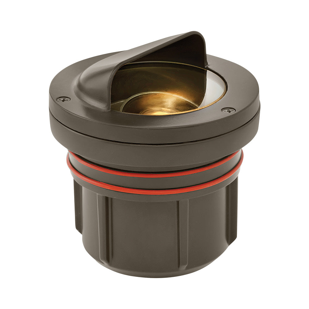 LED Shield Top Well Light in Bronze.
