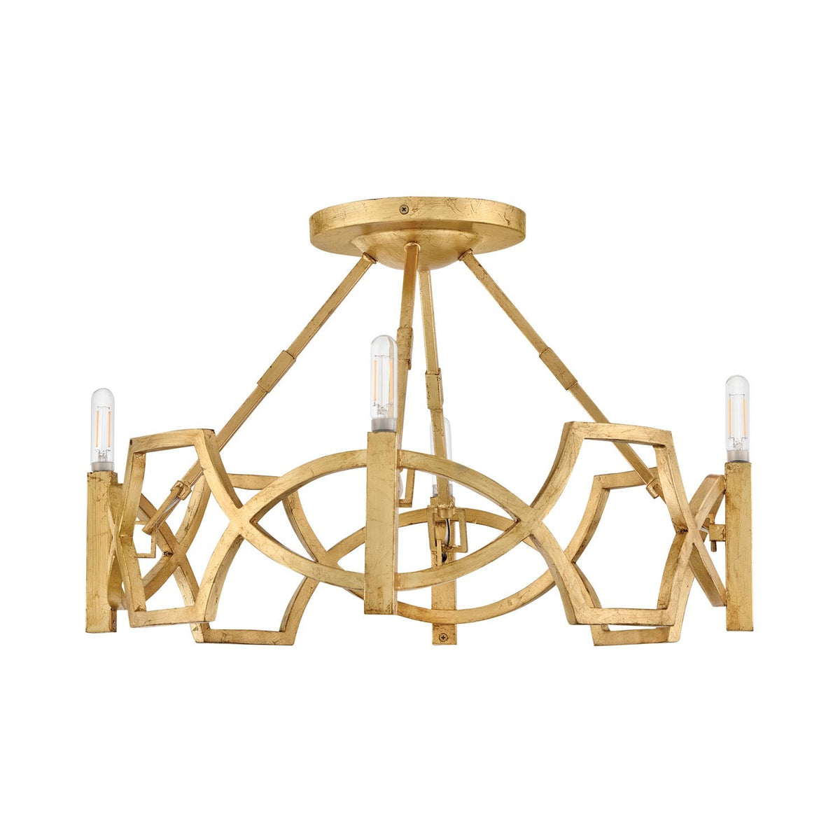 Leona Semi Flush Mount Ceiling Light in Detail.