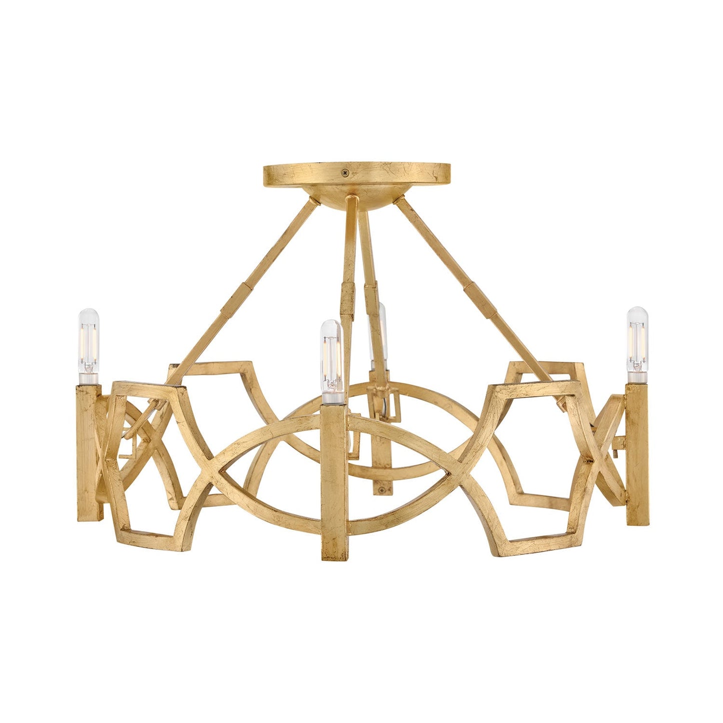 Leona Semi Flush Mount Ceiling Light in Detail.